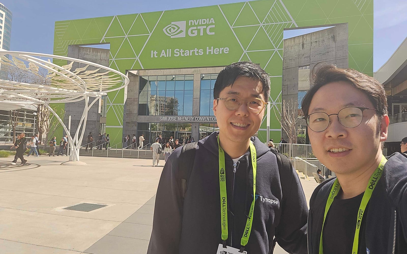 NVIDIA GTC 2026에 참가한 강민승 CEO, 최명섭 AI 총괄