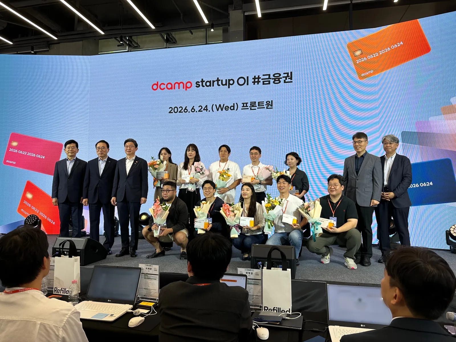 Minseung Kang, CEO of Tynapse, speaking at the Startup OI finals